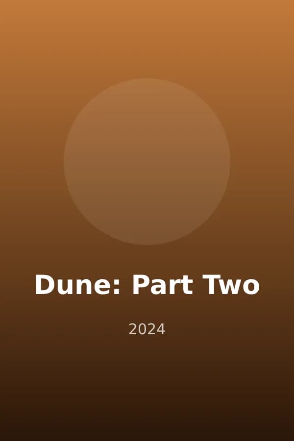 Dune: Part Two (2024) poster