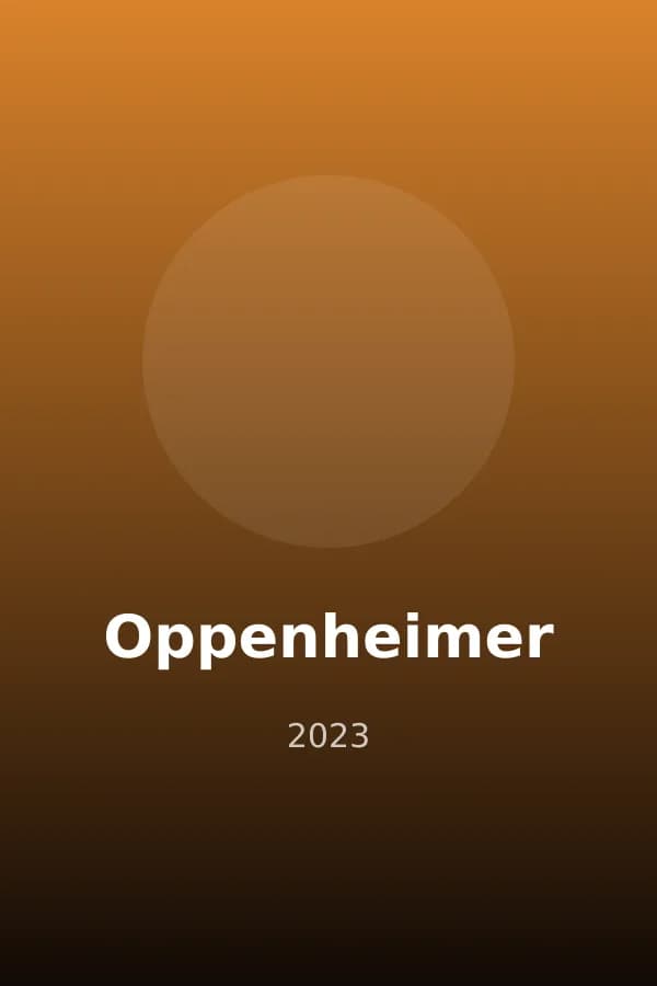 Oppenheimer (2023) poster